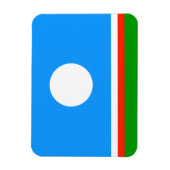 Vlag van Jakoetië Magneet (Verticaal)
