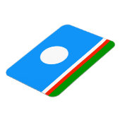 Vlag van Jakoetië Magneet (Linkerzijde)