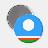 Vlag van Jakoetië Magneet (Voorkant / Achterkant)