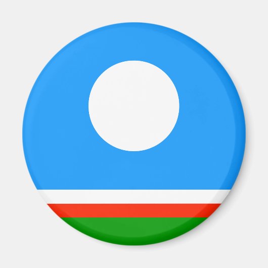 Vlag van Jakoetië Magneet (Voorkant)