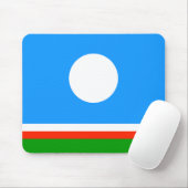 Vlag van Jakoetië Muismat (Met muis)