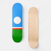 Vlag van Jakoetië Persoonlijk Skateboard (Voorkant)
