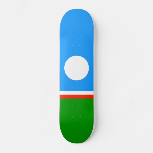 Vlag van Jakoetië Persoonlijk Skateboard (Voorkant)