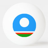 Vlag van Jakoetië Pingpongbal (Achterkant)