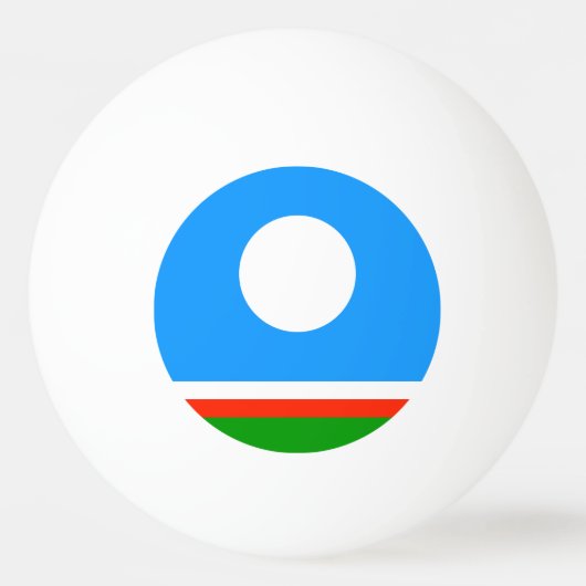 Vlag van Jakoetië Pingpongbal (Voorkant)