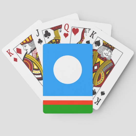 Vlag van Jakoetië Pokerkaarten (Achterkant)