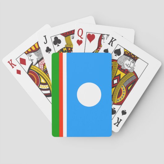 Vlag van Jakoetië Pokerkaarten (Achterkant)