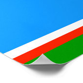 Vlag van Jakoetië Poster (Hoek)