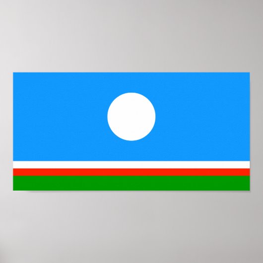 Vlag van Jakoetië Poster (Voorkant)
