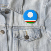 Vlag van Jakoetië Ronde Button 5,7 Cm (In situ)