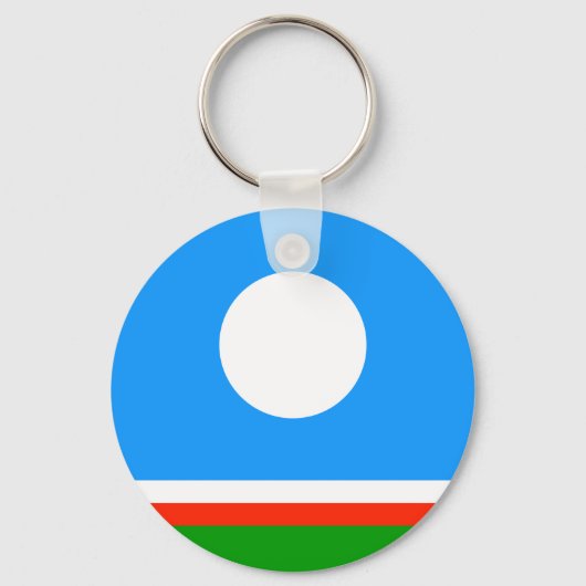 Vlag van Jakoetië Sleutelhanger (Voorkant)