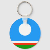 Vlag van Jakoetië Sleutelhanger (Achterkant)