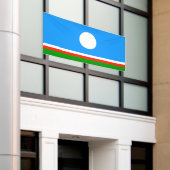 Vlag van Jakoetië Spandoek (Buitenkant Gebouw)