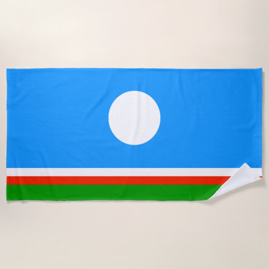 Vlag van Jakoetië Strandlaken (Voorkant)