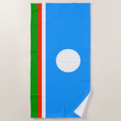 Vlag van Jakoetië Strandlaken (Voorkant)