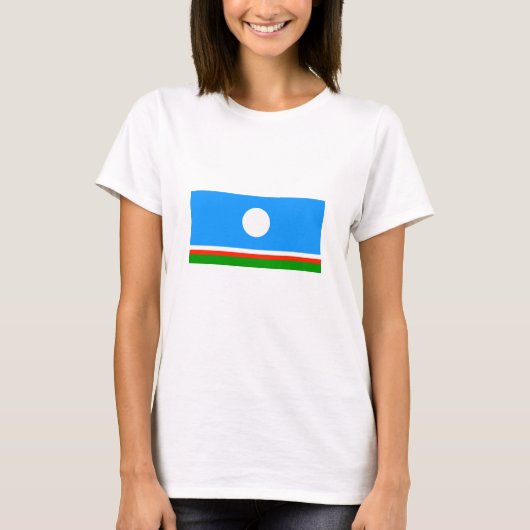 Vlag van Jakoetië T-shirt (Voorkant)