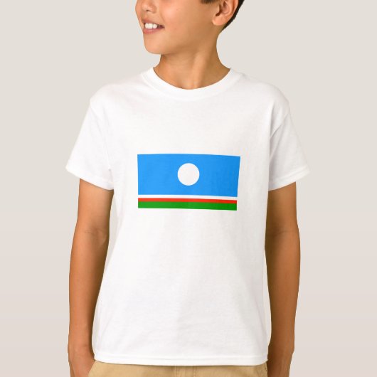 Vlag van Jakoetië T-shirt (Voorkant)