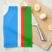 Vlag van Jakoetië Theedoek (Quarter Fold)