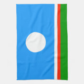 Vlag van Jakoetië Theedoek (Verticaal)