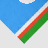 Vlag van Jakoetië Tissuepapier (Detail)