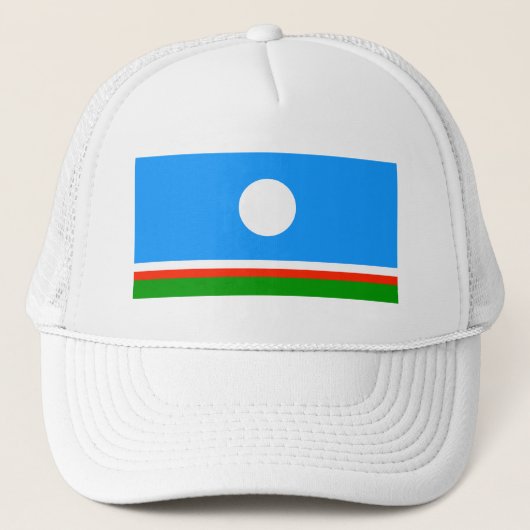 Vlag van Jakoetië Trucker Pet (Voorkant)
