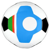 Vlag van Jakoetië Voetbal (Gedraaid)