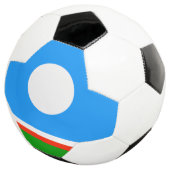 Vlag van Jakoetië Voetbal (Drie kwart)