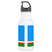 Vlag van Jakoetië Waterfles (Achterkant)
