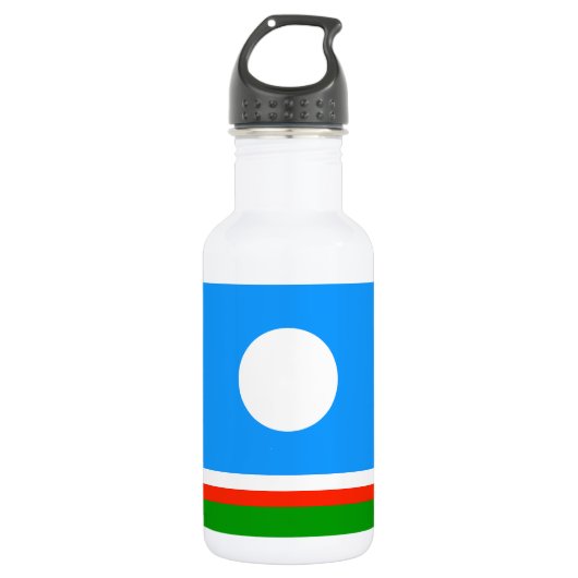Vlag van Jakoetië Waterfles (Voorkant)