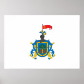 Vlag van Jalisco (heraldry) Poster (Voorkant)