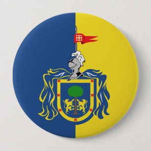 Vlag van Jalisco Ronde Button 4,0 Cm