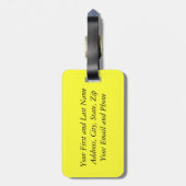 Vlag van Jamaica Bagagelabel (Achterkant verticaal)