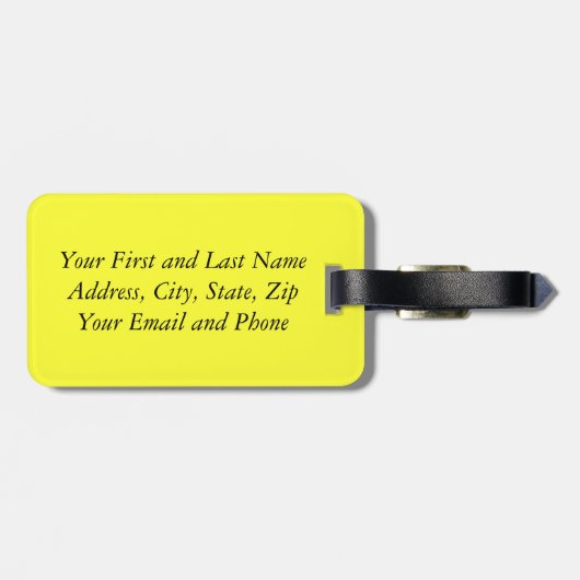 Vlag van Jamaica Bagagelabel (Achterkant horizontaal)