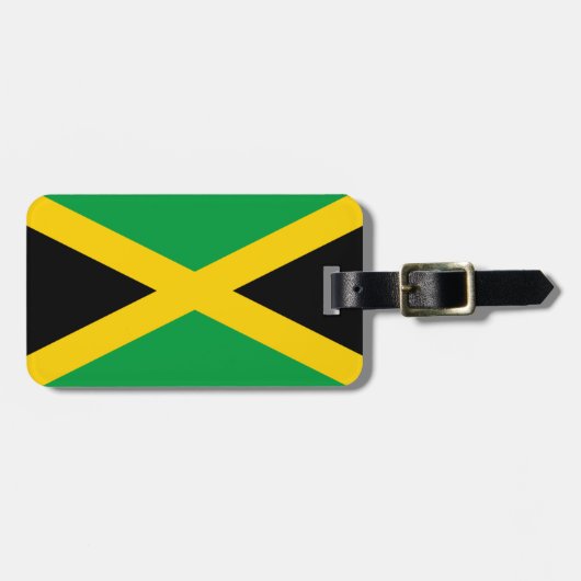 Vlag van Jamaica Bagagelabel (Voorkant horizontaal)