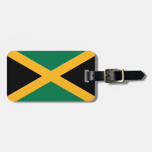 Vlag van Jamaica Bagagelabel (Voorkant horizontaal)