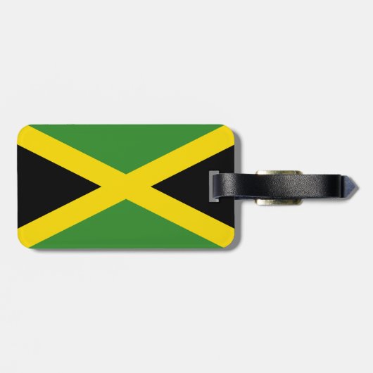 Vlag van Jamaica Bagagelabel (Achterkant horizontaal)