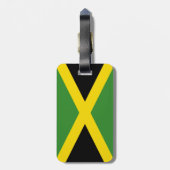 Vlag van Jamaica-Bagagelabel met lederriem Bagagelabel (Achterkant verticaal)