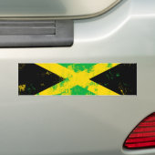 Vlag van Jamaica Bumpersticker (Op auto)