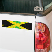 Vlag van Jamaica Bumpersticker (Op Truck)