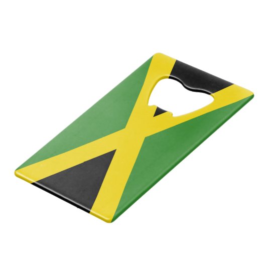 Vlag van Jamaica Credit Kaart Bottle Opener Creditkaart Flessenopener (Achterkant Gekanteld)