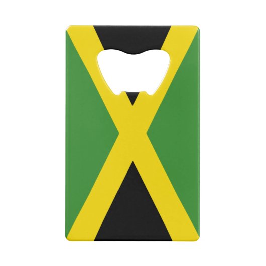 Vlag van Jamaica Credit Kaart Bottle Opener Creditkaart Flessenopener (Achterkant)