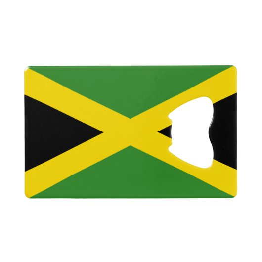 Vlag van Jamaica Credit Kaart Bottle Opener Creditkaart Flessenopener (Achterkant Horizontaal)
