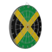Vlag van Jamaica Dartbord (Voorkant Links)