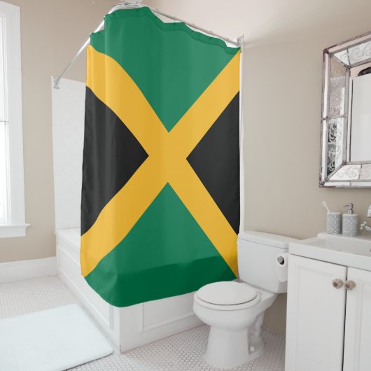 Vlag van Jamaica Douchegordijn (In situ)