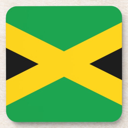 Vlag van Jamaica Drankjes Onderzetter (Voorkant)