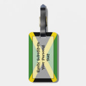 Vlag van Jamaica Easy ID Personal Bagagelabel (Achterkant verticaal)