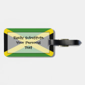 Vlag van Jamaica Easy ID Personal Bagagelabel (Achterkant horizontaal)