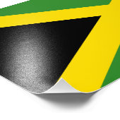 Vlag van Jamaica Foto Afdruk (Hoek)