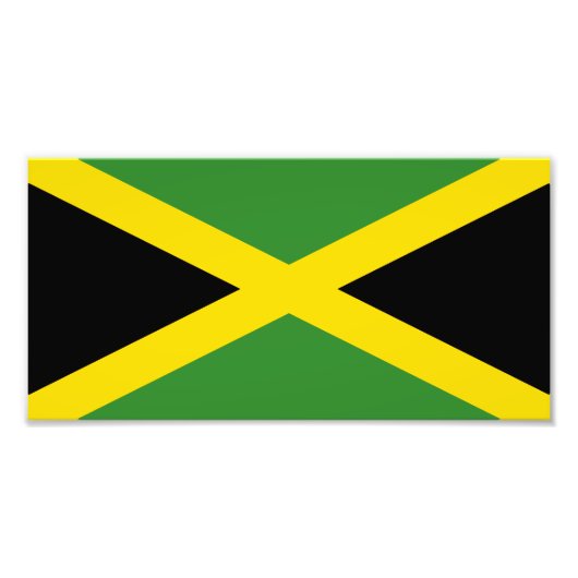 Vlag van Jamaica Foto Afdruk (Voorkant)