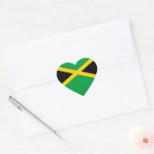 Vlag van Jamaica Hart Sticker (Envelop)